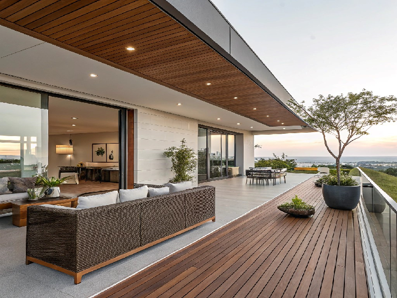 Terrasse Moderne en Ipé