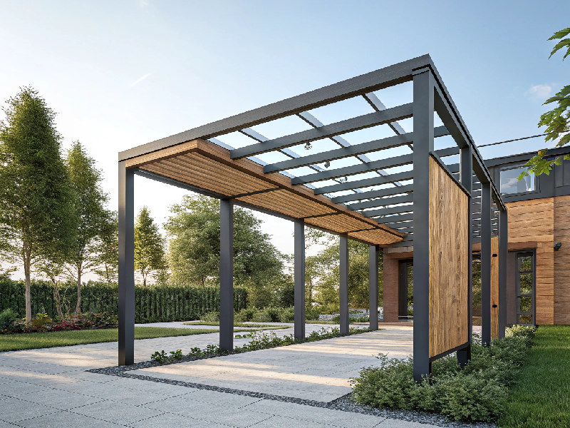 Pergola Bois et Métal